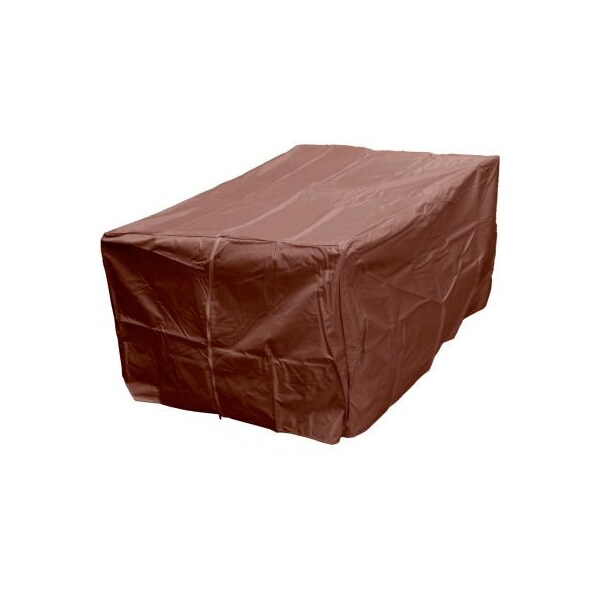 Hiland Hiland Fire Pit Cover HVD-1010CVR-M Rectangle Heavy Duty Waterproof 50"L x 38"W x 23"H Mocha HVD-1010CVR-M - main